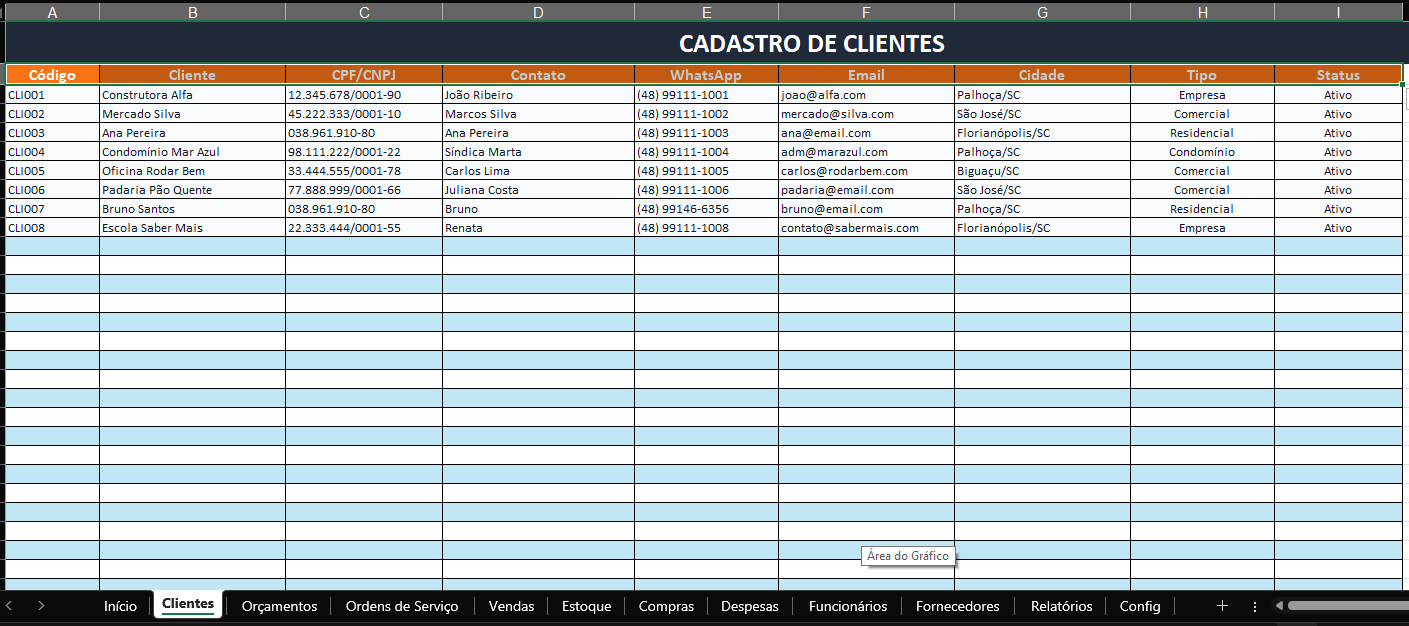 🏗️ Planilha Serralheria Premium Completa