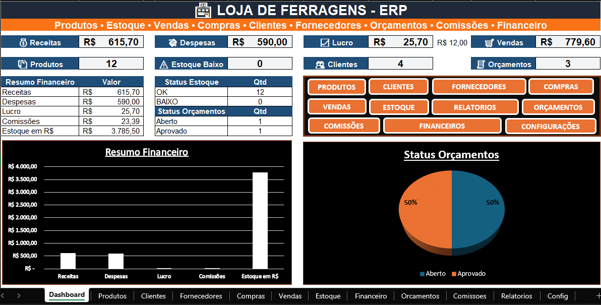 🏪 LOJA DE FERRAGENS – ERP com R$ 10 OFF!